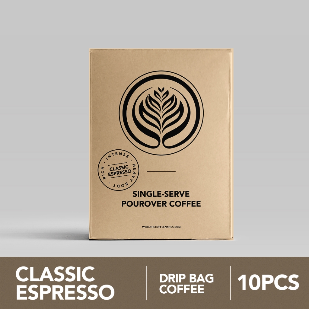 

Classic Espresso SSP Box - Kopi Drip Arabika Sachet Praktis | Coffeenatics