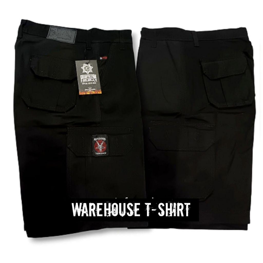 Celana Cargo Pendek Musik Metal Original Merchandise - PRAPATAN REBEL