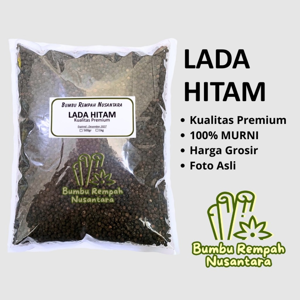 

Lada hitam utuh 500g 1kg - Rempah Asli Murni | BUMBU REMPAH NUSANTARA | Bumbu Dapur Nusantara Grosir Murah