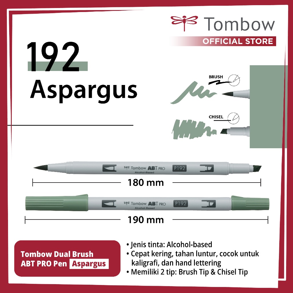 

Tombow Dual Brush ABT PRO Pen Aspargus