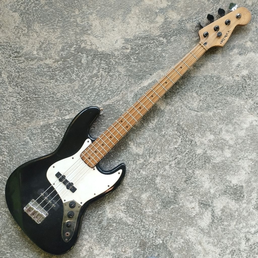 GITAR BASS MODEL JAZZ BASS COSTUME ARTROCK HITAM SECOND MURAH