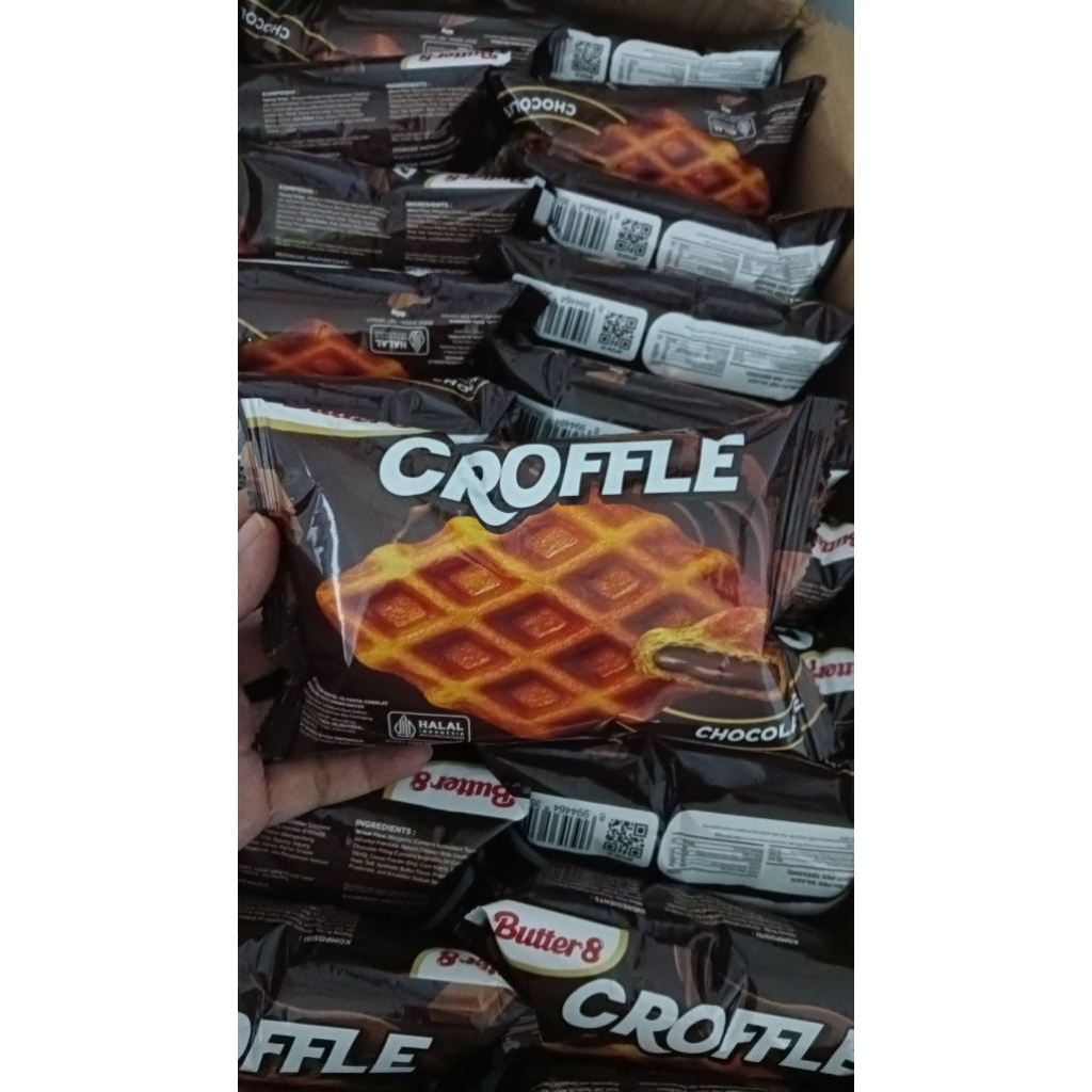 

[PROMO Beli 2 Gratis 1] Croffle Croissant Wafel Cokelat Butter8