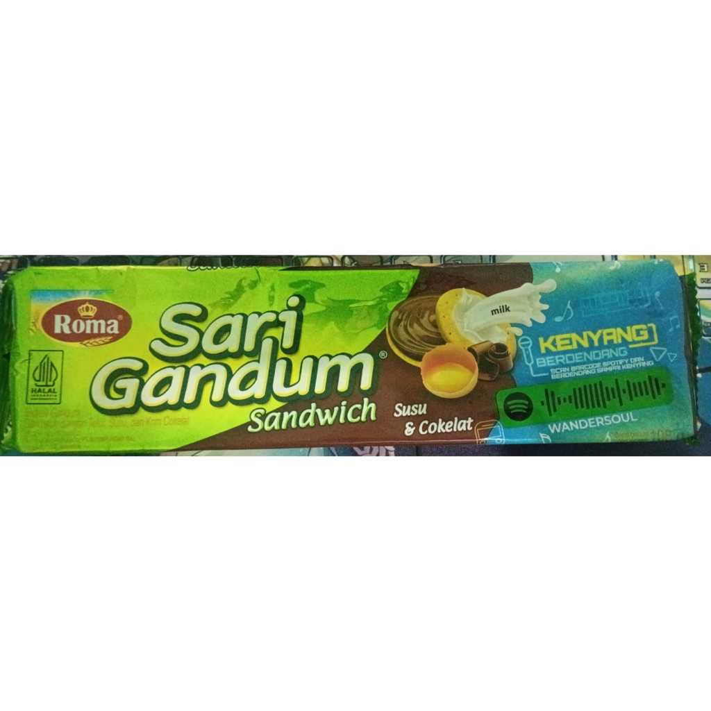 

[Sari Gandum] Roma Sandwich susu dan cokelat kotak
