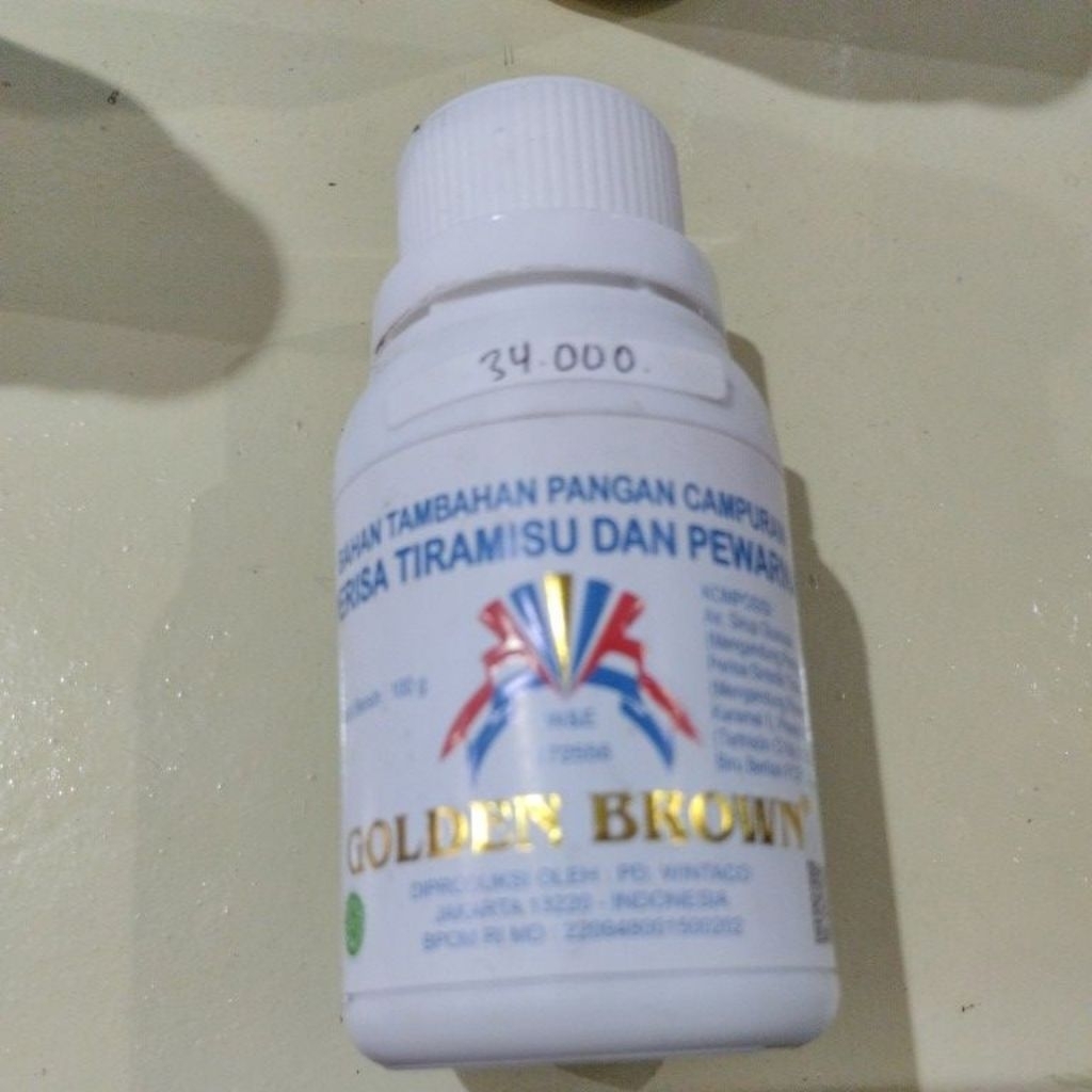 

GOLDENBROWN perisa tiramisu dan pewarna