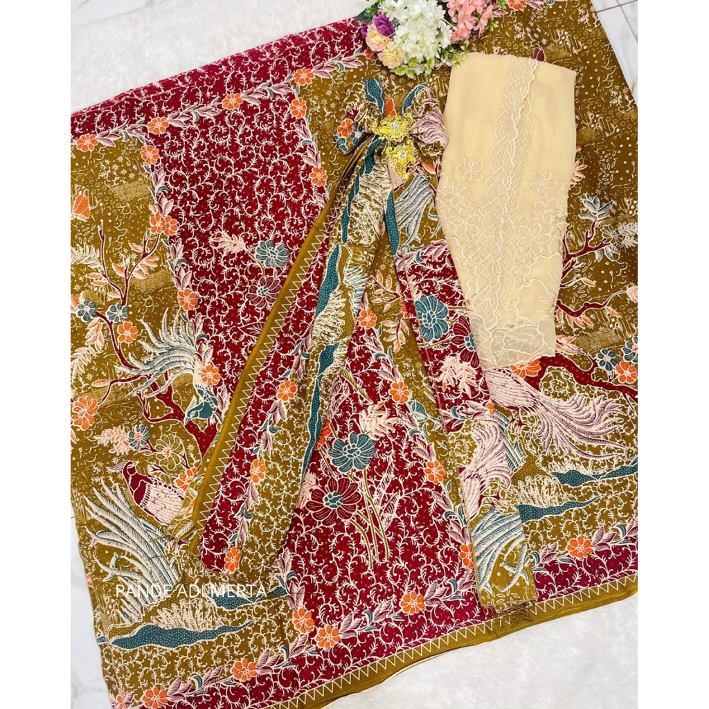 Kamen Sutra Paris Set Selendang + Kain Bordir