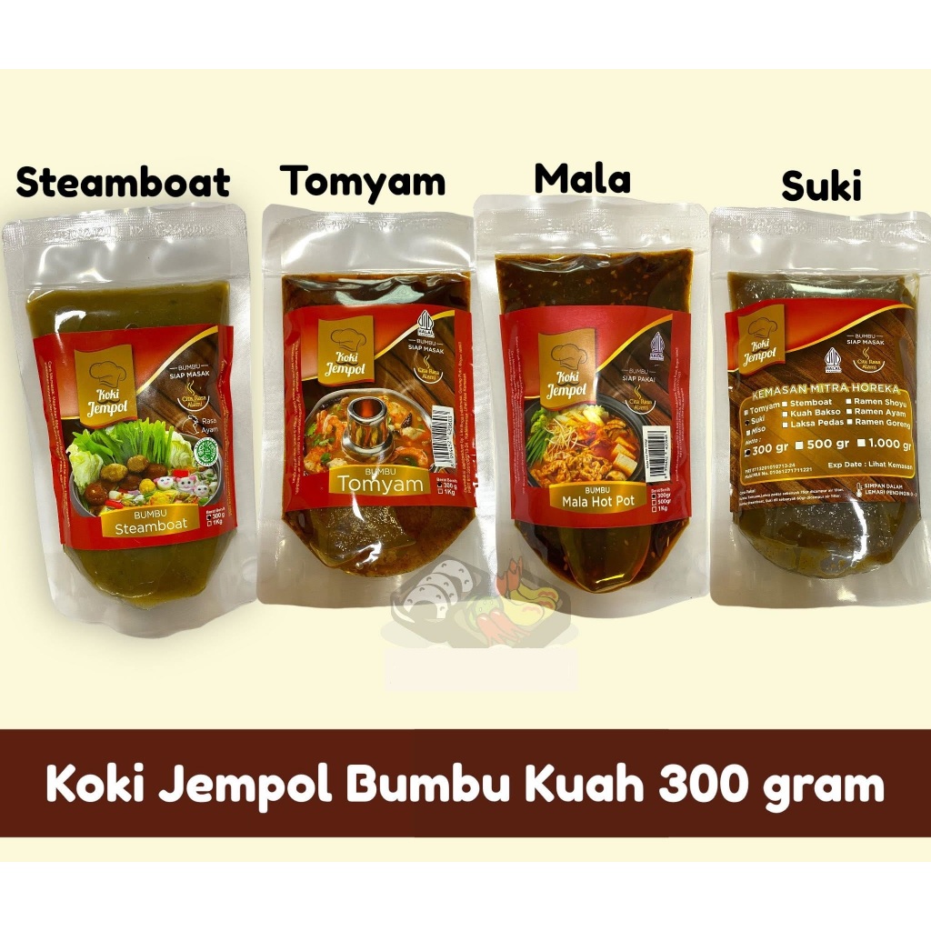 Koki Jempol Bumbu Instan | Steamboat , Suki , Tomyam | Bumbu Instan Koki Jempol | BUMBU MASAK INSTAN
