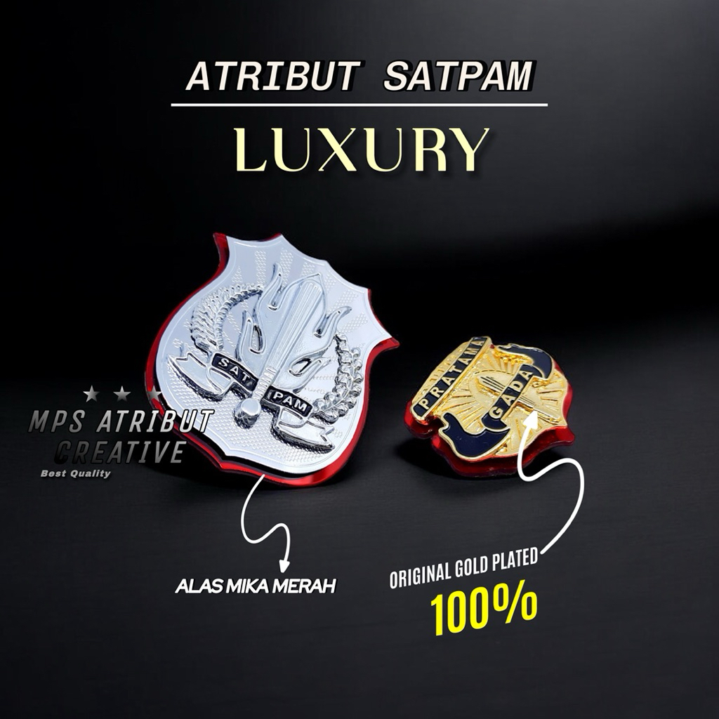 ATRIBUT SATPAM/ PIN KEWENANGAN SATPAM MAGNET & PIN GADA PRATAMA SATPAM MAGNET