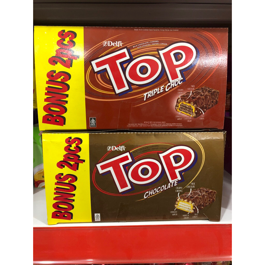 

Top Delfi Wafer Coklat Triple Choc 24 pcs x 9g