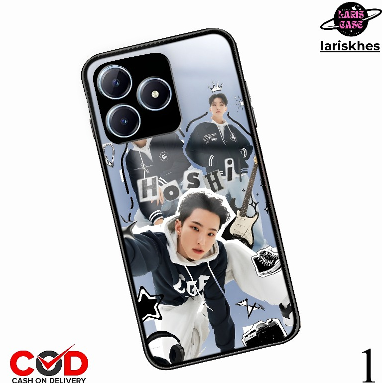 527. HARDCASE GLOSSY PREMIUM FOR REALMI C61 CASE GLOSSY K-POP KEKINIAN [HOSHI SEVENTEEN] TRENDI DESA