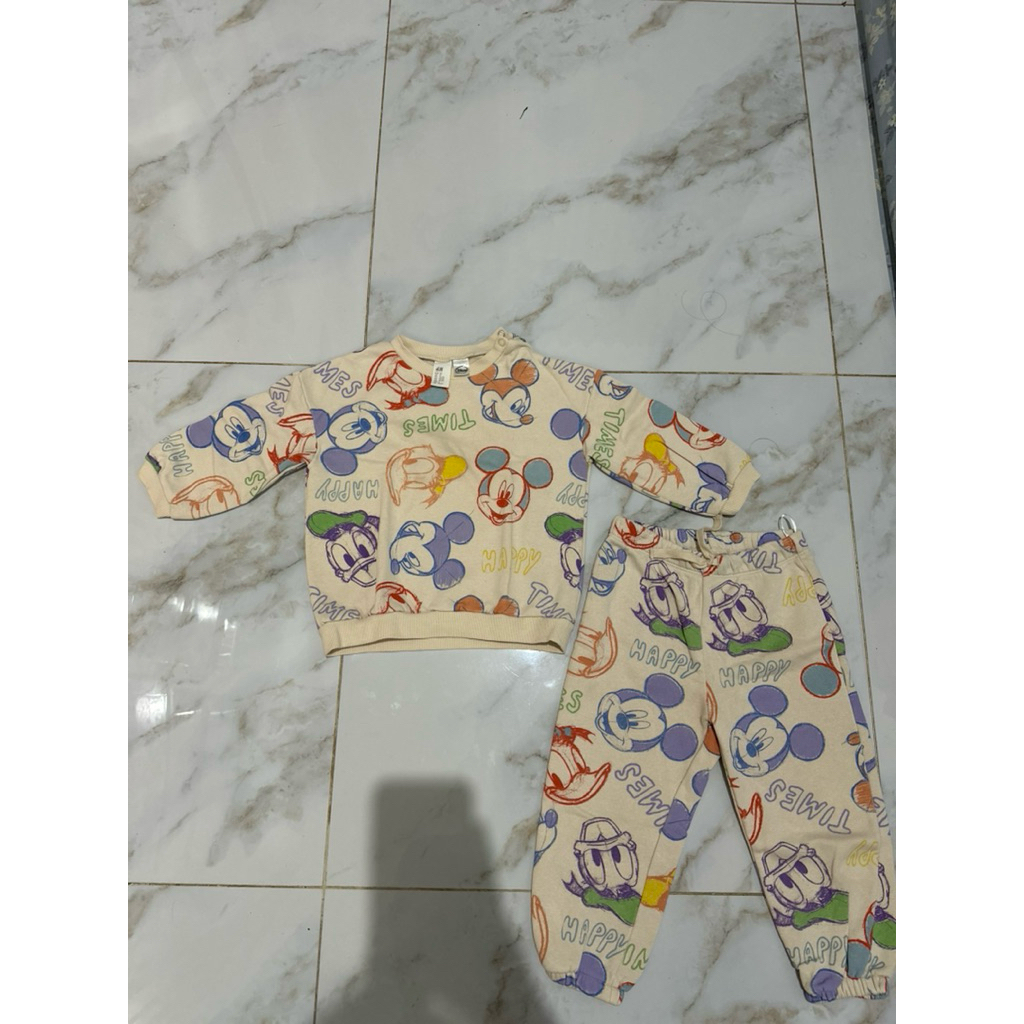 Setelan anak Mickey H&M ori 1 1/2 - 2 Years