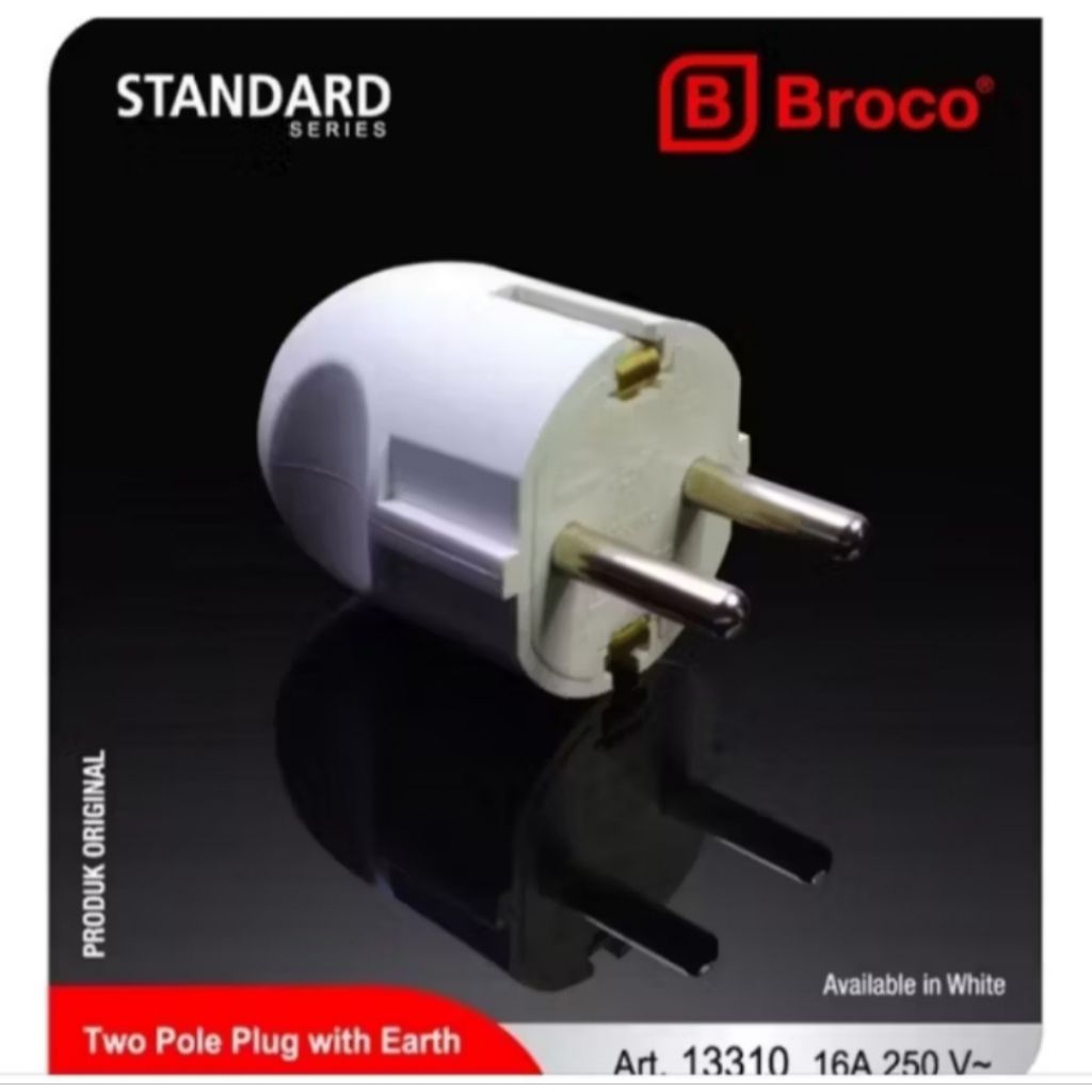 STEKER ARDE BROCO / COLOKAN LISTRIK /KEPALA KABEL