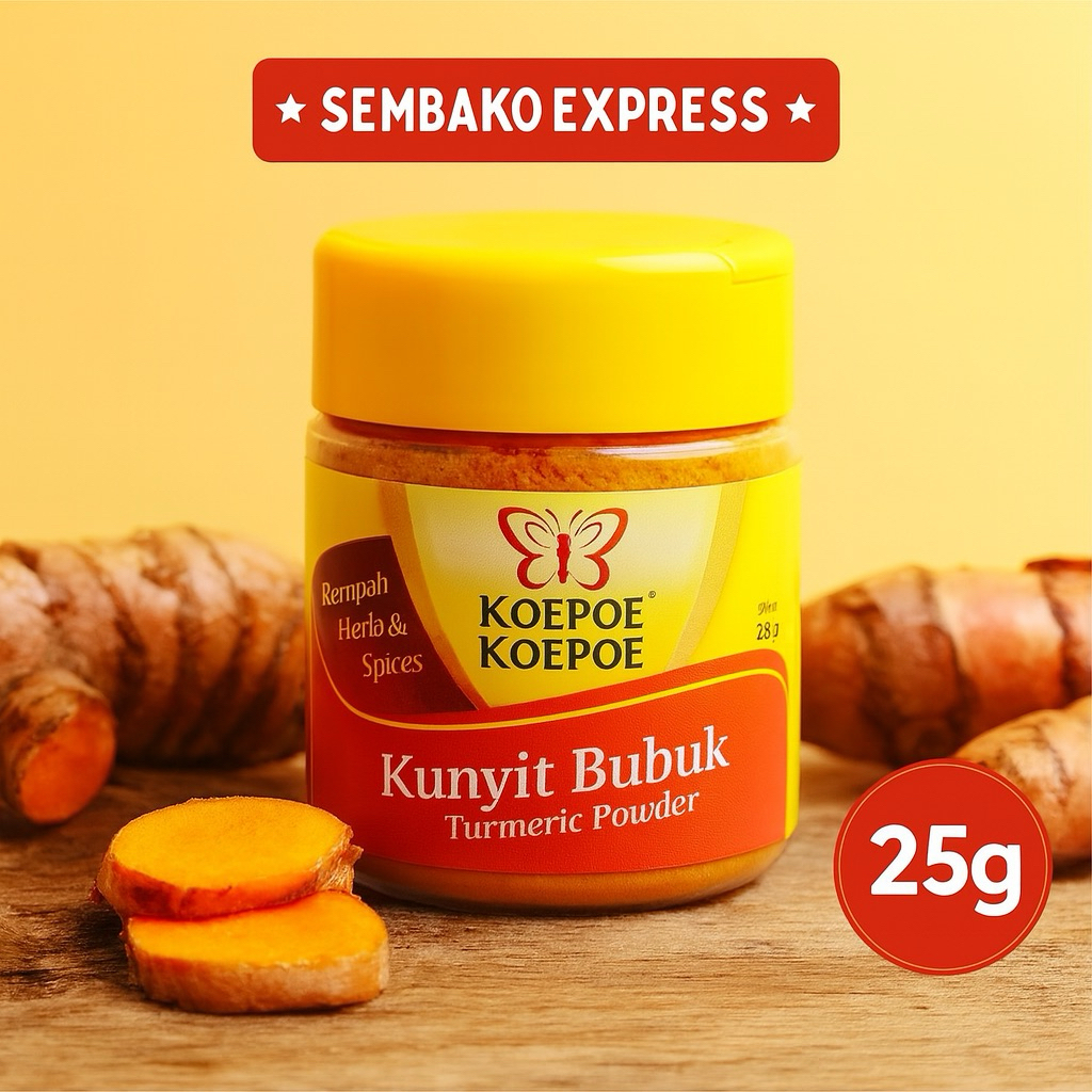 

Koepoe Koepoe Kunyit Bubuk 25g – Rempah Asli Berkualitas