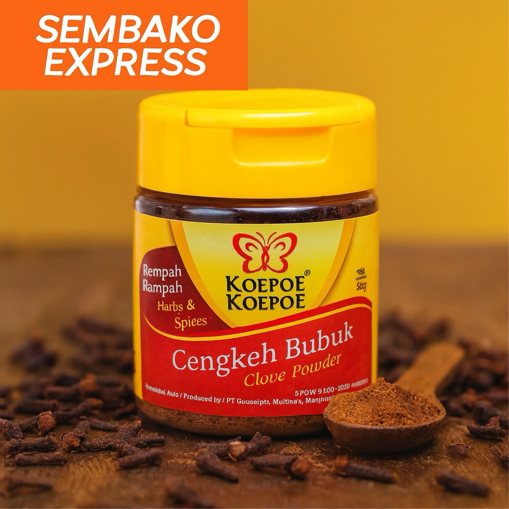 

Koepoe Koepoe Cengkeh Bubuk 34g – Rempah Asli Pilihan