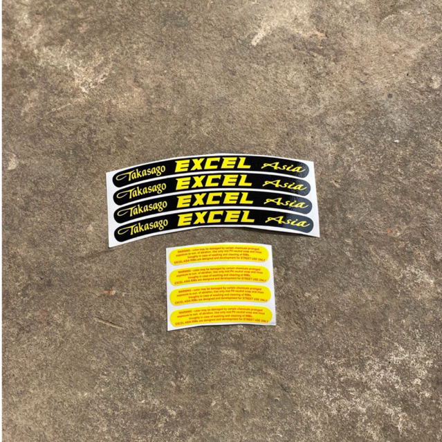 STIKER VELG EXCEL ASIA SET / STIKER VELG TAKASAGO EXCEL ASIA