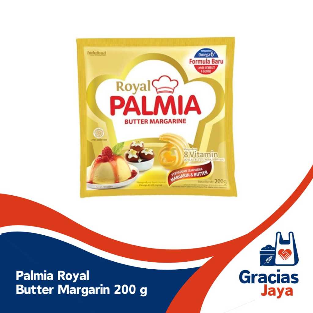 

Palmia Royal Butter Margarine 200gr - Rich and Creamy