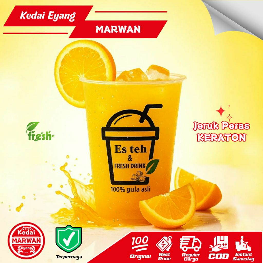 

ES JERUK PERAS DENGAN GULA ASLI 100% MINUMAN JERUK SEGAR