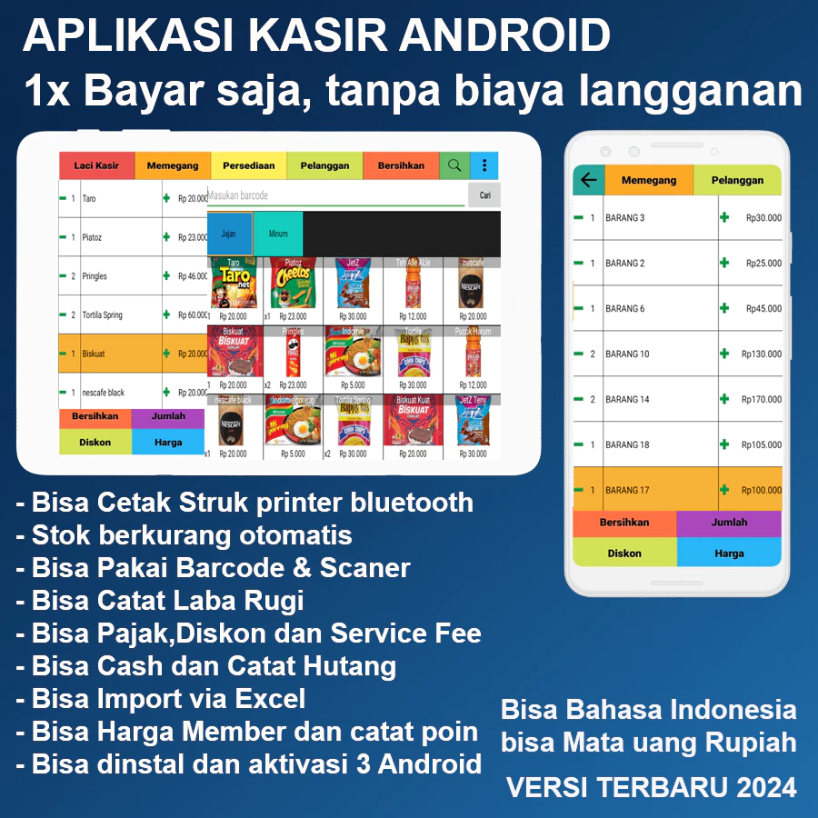 TERMURAH Aplikasi Kasir Android untuk Usaha Retail dan Toko / Aplikasi Kasir Android