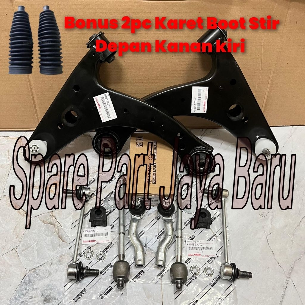 Paketan Kaki Kaki Depan Toyota Avanza Xenia 2004-2011 12pc Lower Arm Set Tie Rod End Long Tie Rod Ra