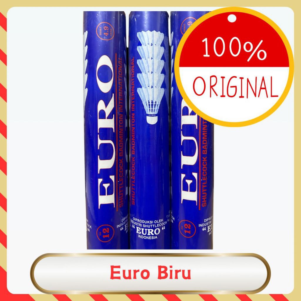 Shuttlecock Kok EURO BIRU (100% ORIGINAL)