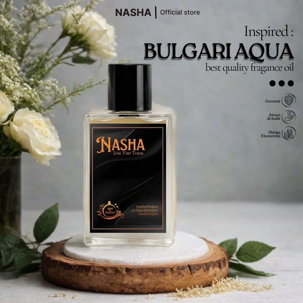 Nasha Parfum Bvlgari Aqva 50 ml | Parfum Pria Wangi Segar Maskulin Tahan Lama Ninggalin jejak