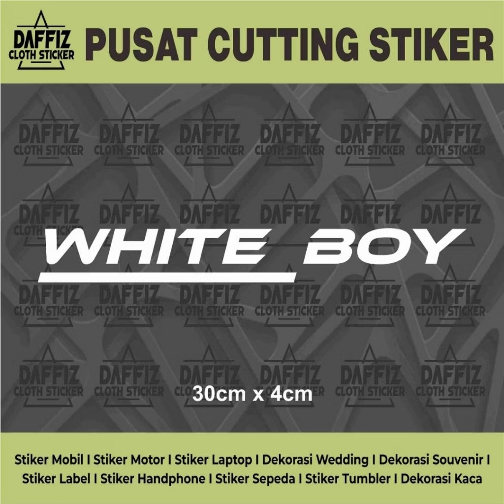 

STIKER CUTTING WHITE BOY