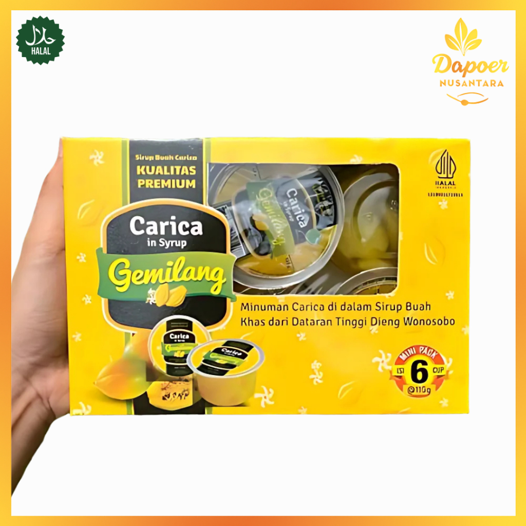 

Carica Gemilang Isi 6 Cup Minuman Buah Pepaya Dieng Segar Manisan Buah
