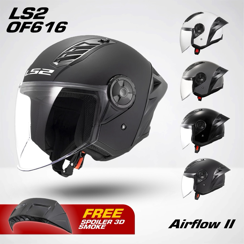 Helm LS2 OF616 SINGLE VISOR ORIGINAL - Helm half face Ls2 Ori