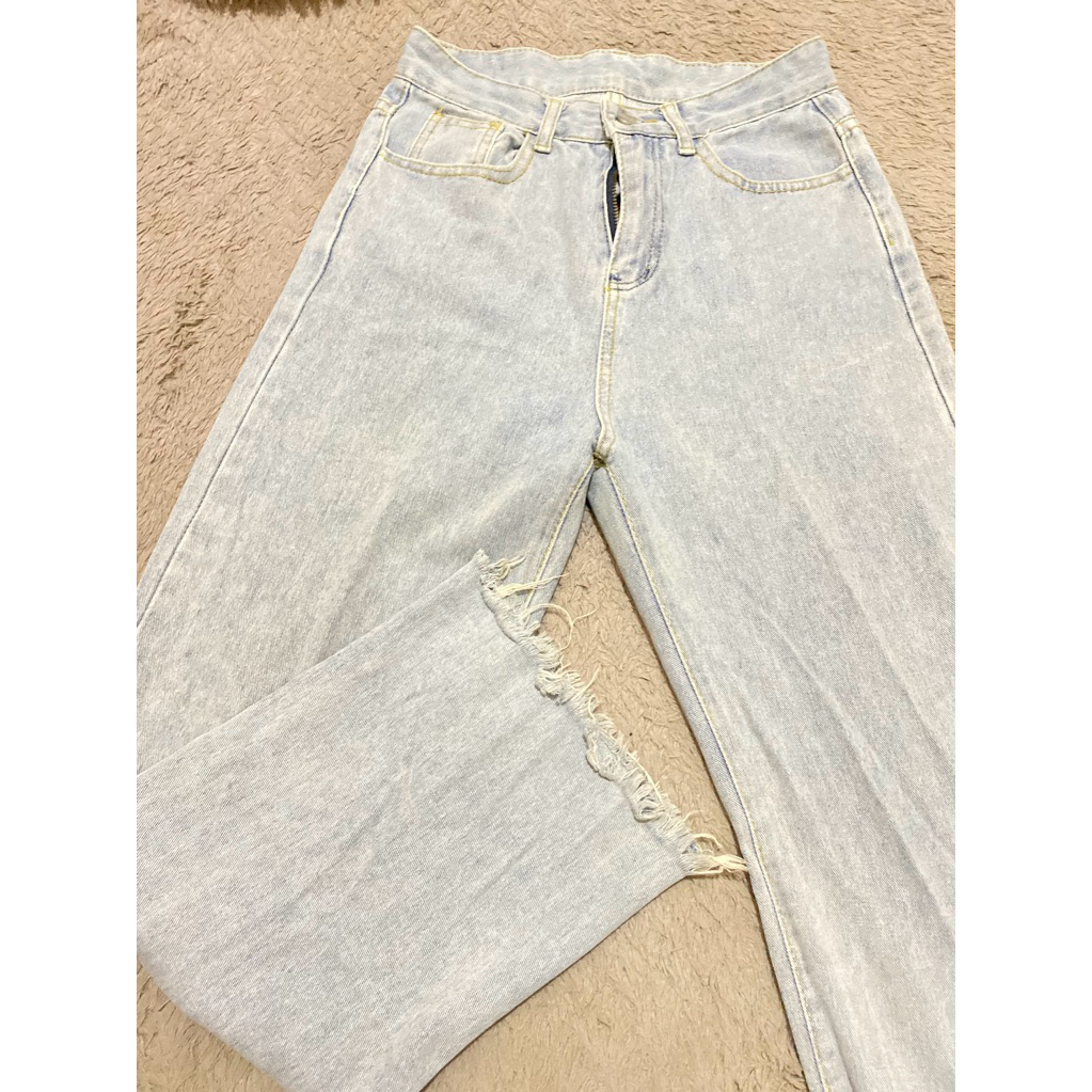 Jeans Kulot Unfinished - Celana wanita