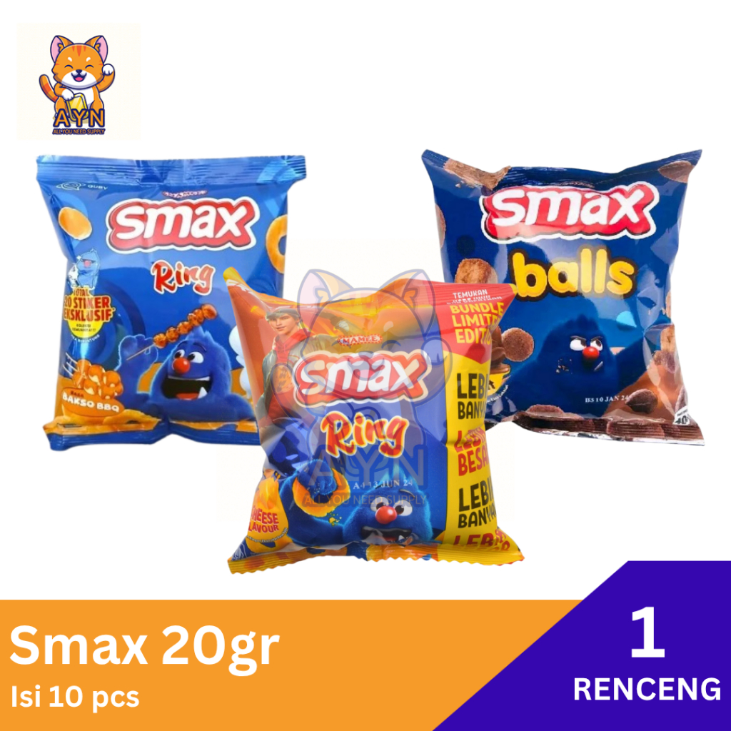 

Smax Ring Cheese | Balls Chocolate 20 gr [ 1 renceng isi 10 pcs ]