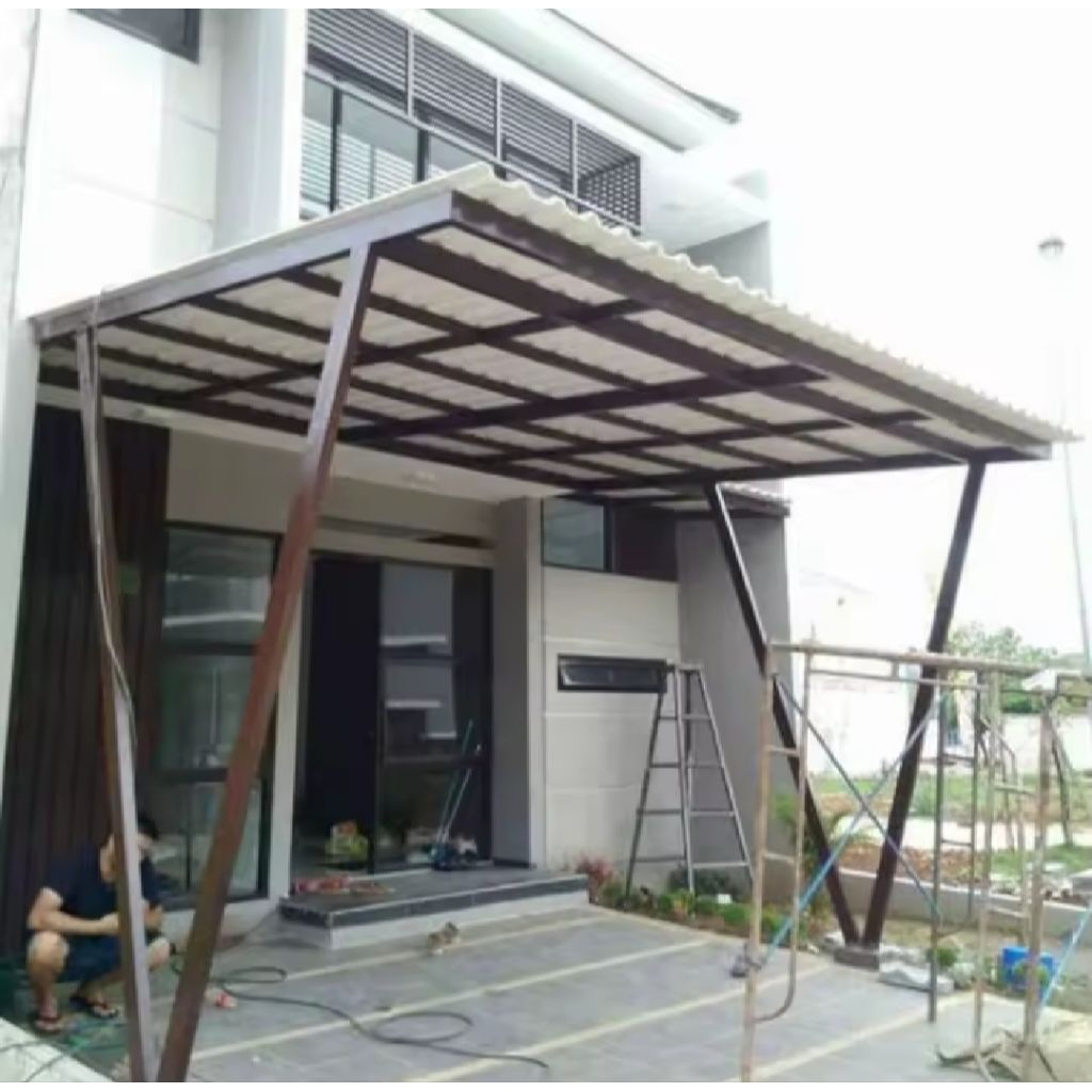 KANOPI + ATAP BESI GALVANIS