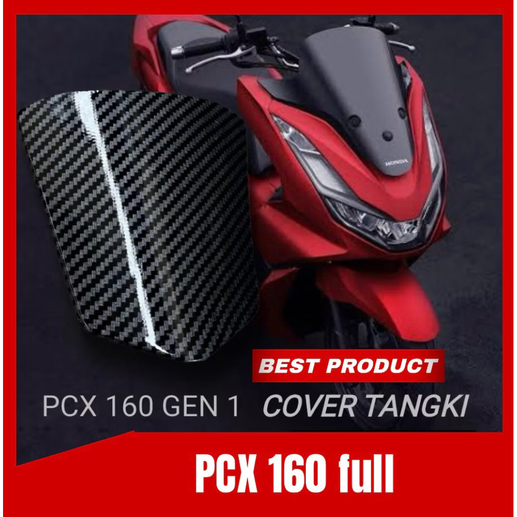 TUTUP BENSIN PCX 160 CARBON ORIGINAL DAN COVER ▪️tutup bensin PCX 160 carbon