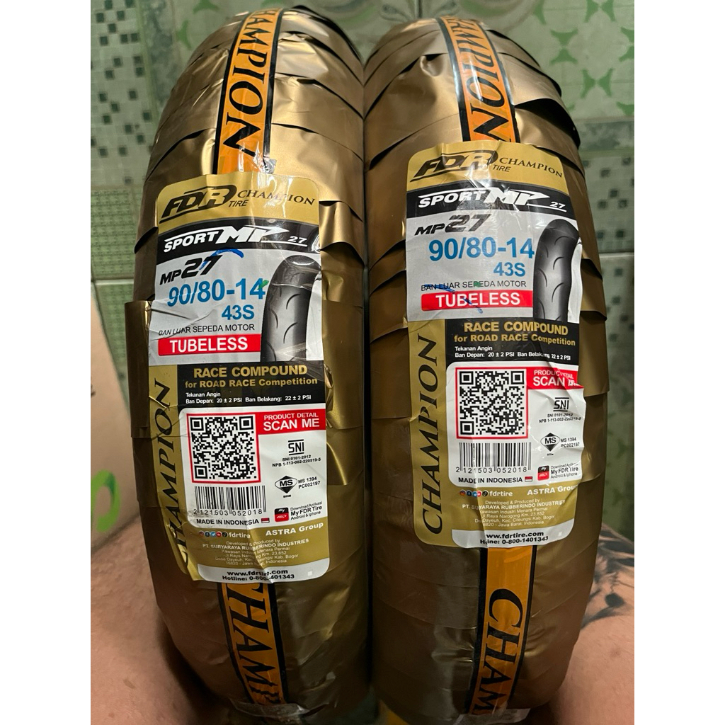 BAN LUAR RACING 90/80 RING 14 FDR MP27