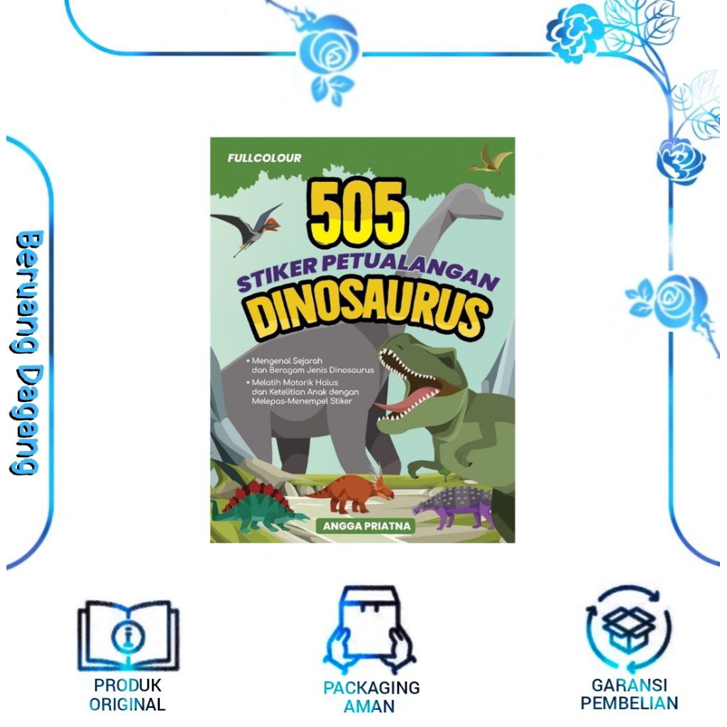 Buku 505 STIKER PETUALANGAN DINOSAURUS