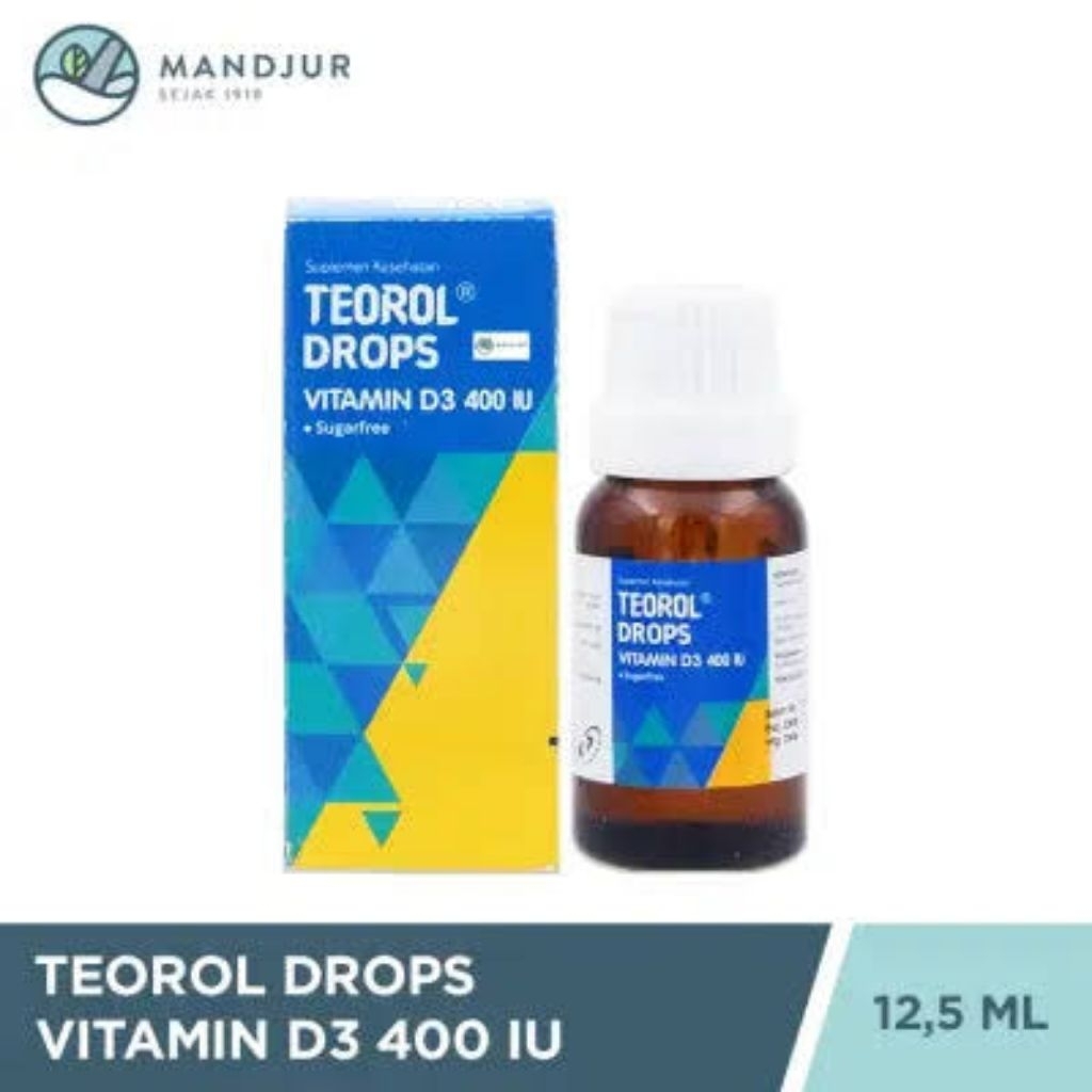 Teorol Drops Vitamin D3 400 IU - Suplemen Vitamin D3 Anak Tetes