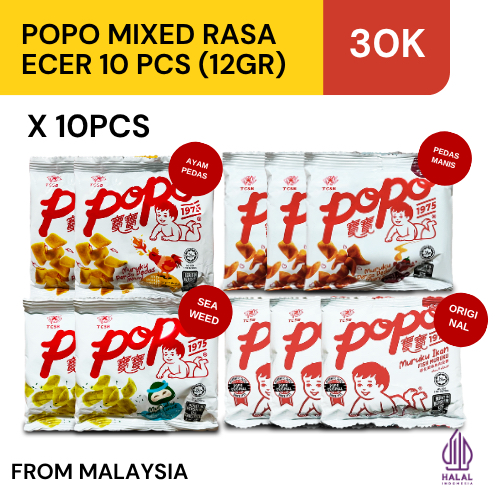 

Popo Maruku Snack Ikan isi 10 pcs (12gr) Snack Malaysia Halal