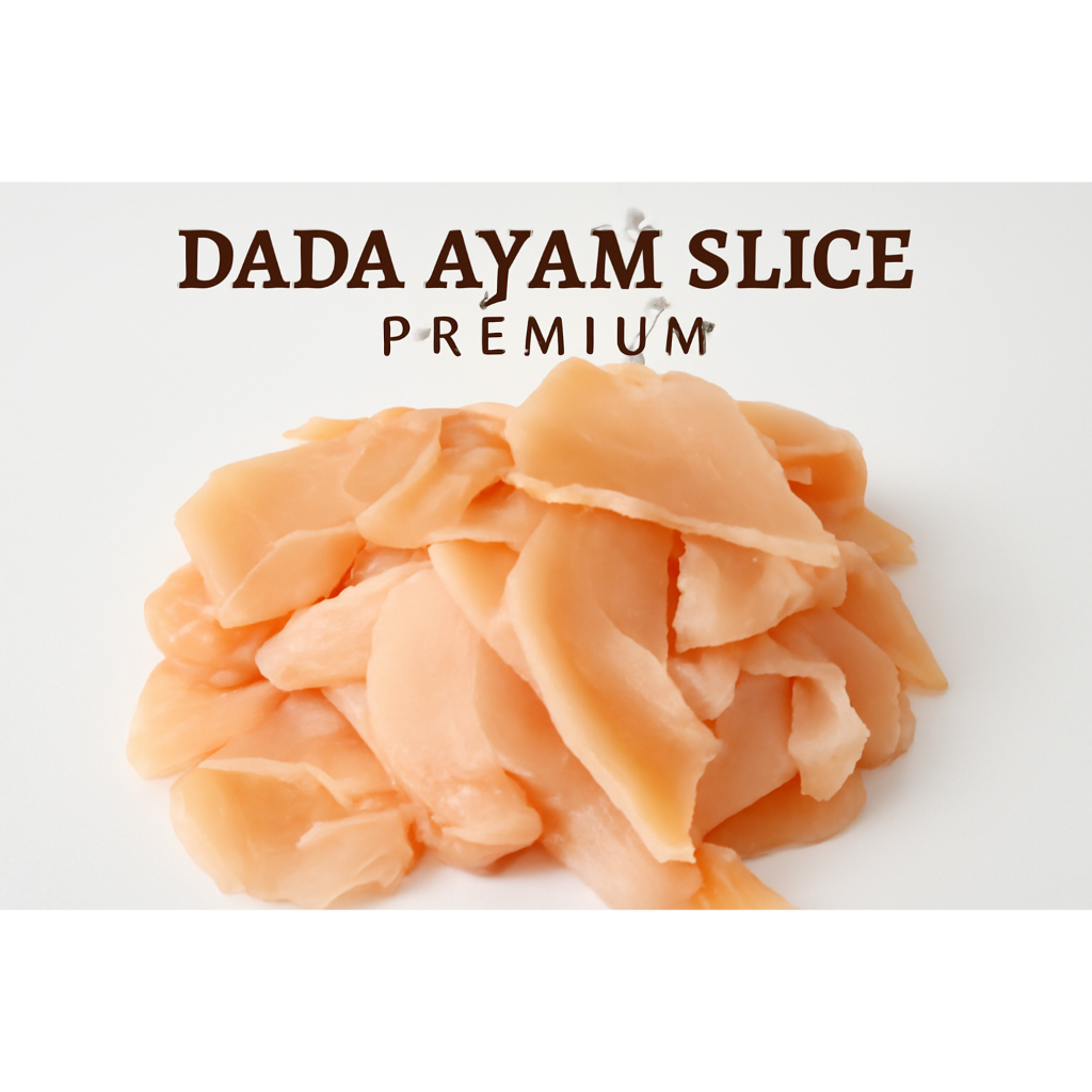 

Dada Ayam Slice Premium - Potongan Ayam Fillet Segar, Daging Ayam Tanpa Tulang