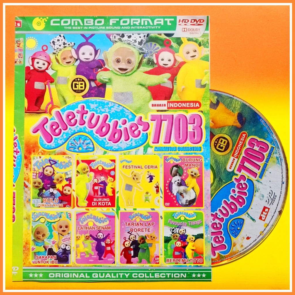 Kaset Film Kartun Anak Koleksi Teletubbies Vol.7703 Pilihan Terviral Bahasa Indonesia