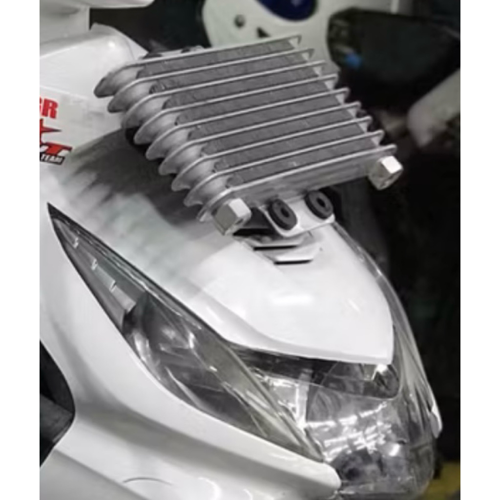 Oil cooler motor universal ukuran besar 8 baris