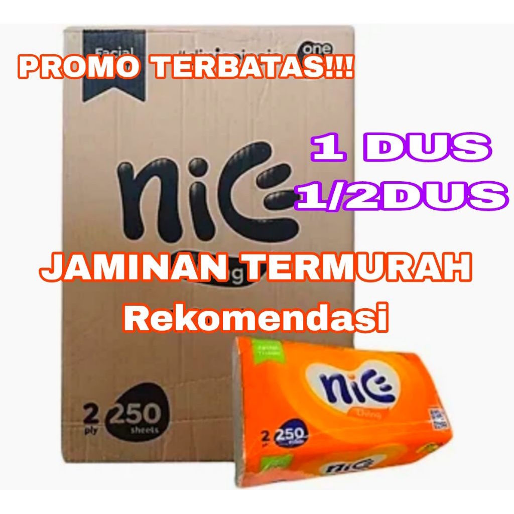 [36pcs] NICE 500 / 250 lebih tebal kemasan lama tisu tissu halus murah lembut. PC MINI Per Dus 1/2du