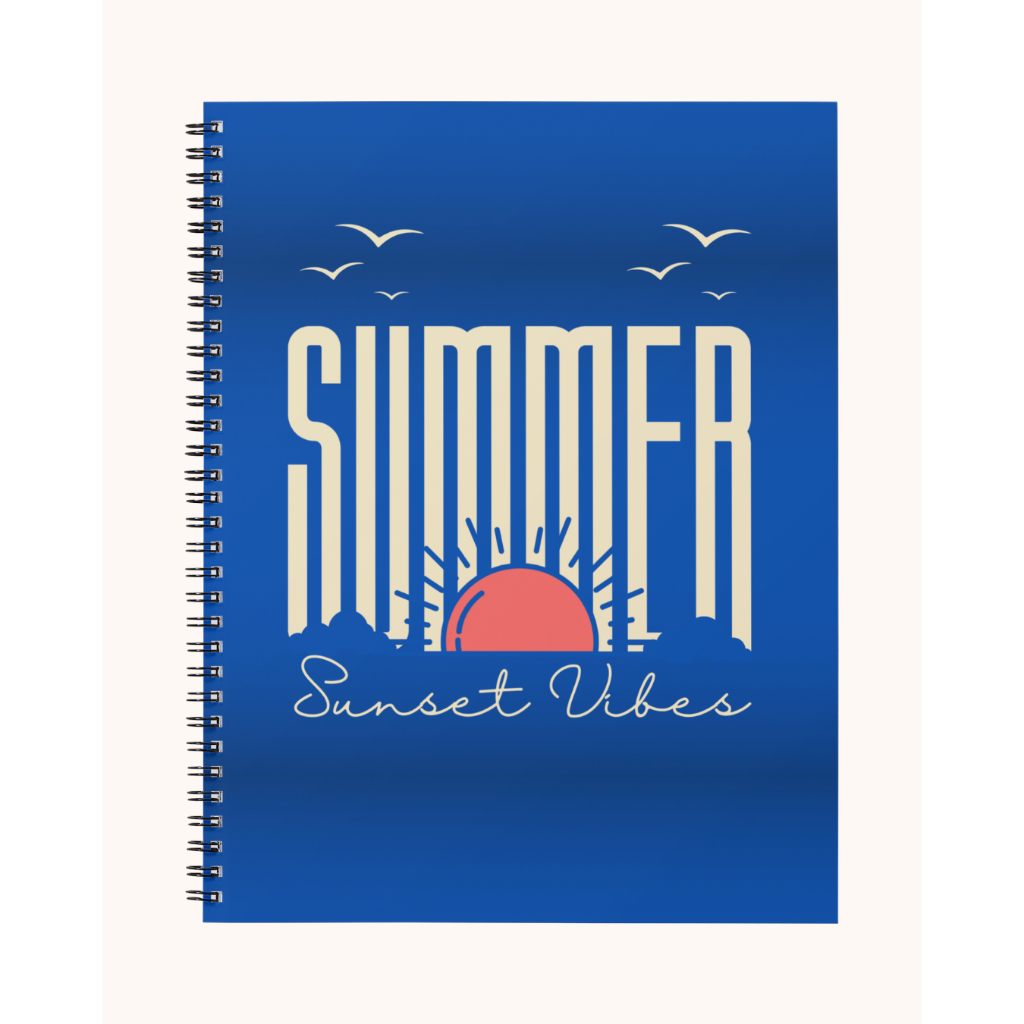 

Notebook Reflektif A5 Spiral – 50 Halaman Hitam Putih | HVS 80gsm & 100gsm – Summer Sunset Vibes