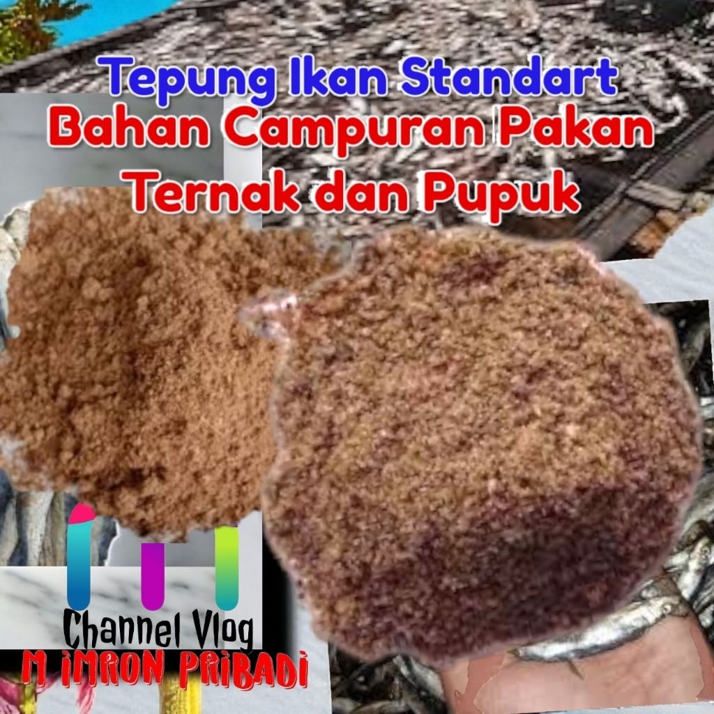 IMRON PRIBADI 50 Kg TEPUNG IKAN Protein 15% ~ 25% Cocok Untuk Pakan Ikan dan Ternak Ayam Itik Entok 