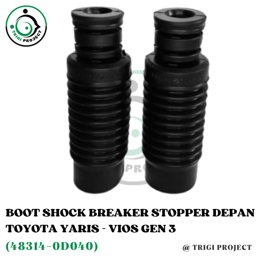 Karet Boot Stopper Stoper Shock Breaker Shockbreaker Depan Mobil Toyota Yaris - Vios Gen 3 (2013-202