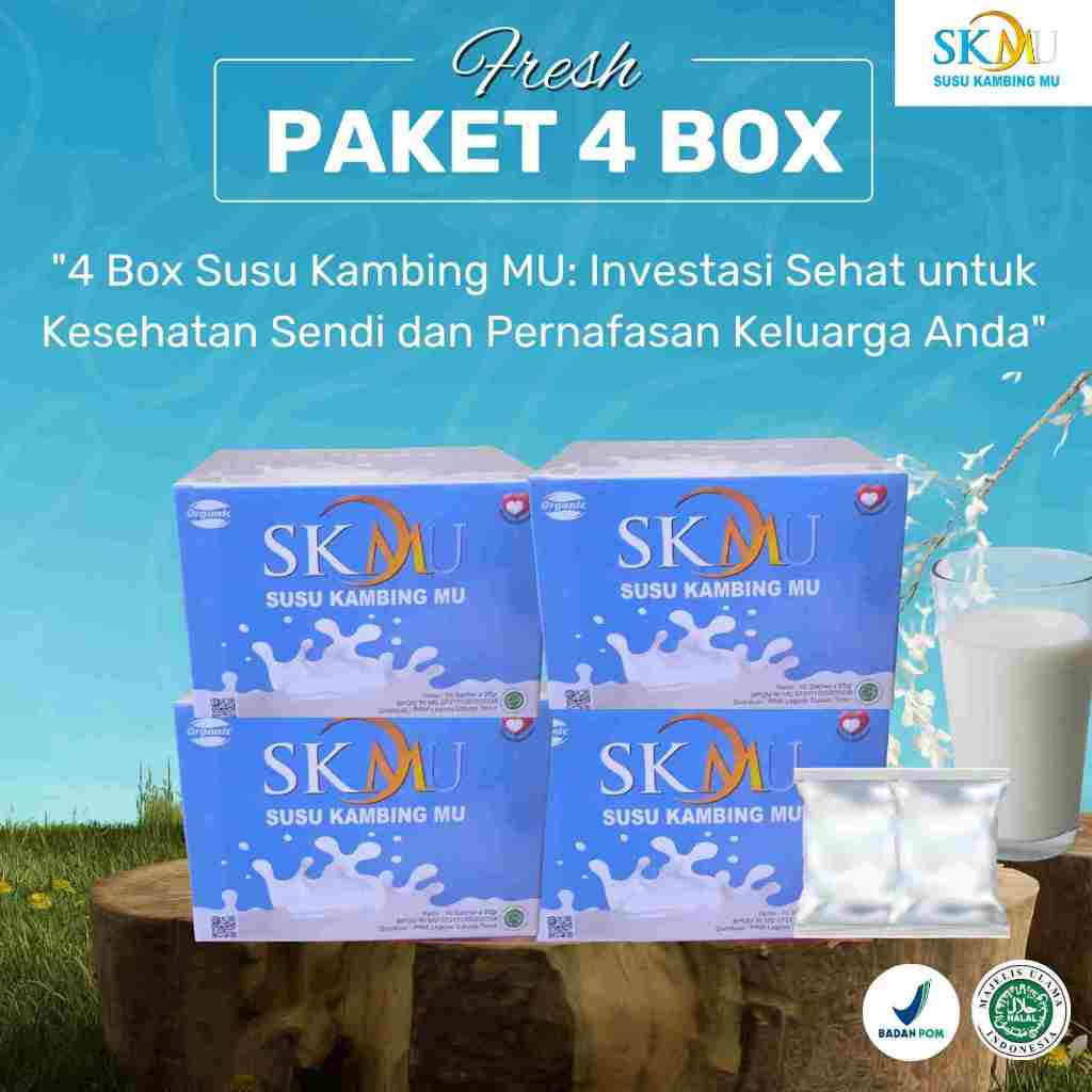 

Susu Kambing Muhammadiyah Paket 4 Box Rasa Enak Kualitas Baik