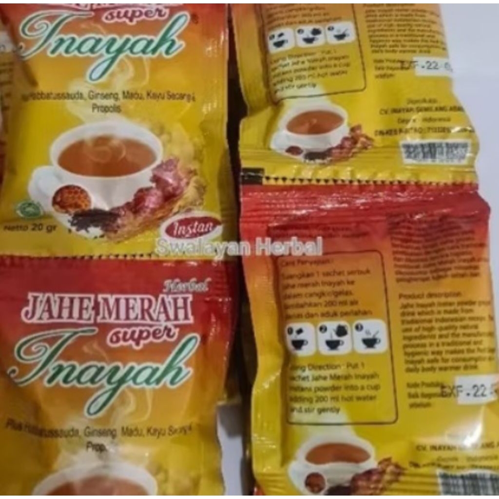 

serbuk jahe merah premium / jahe merah / 12 sachet