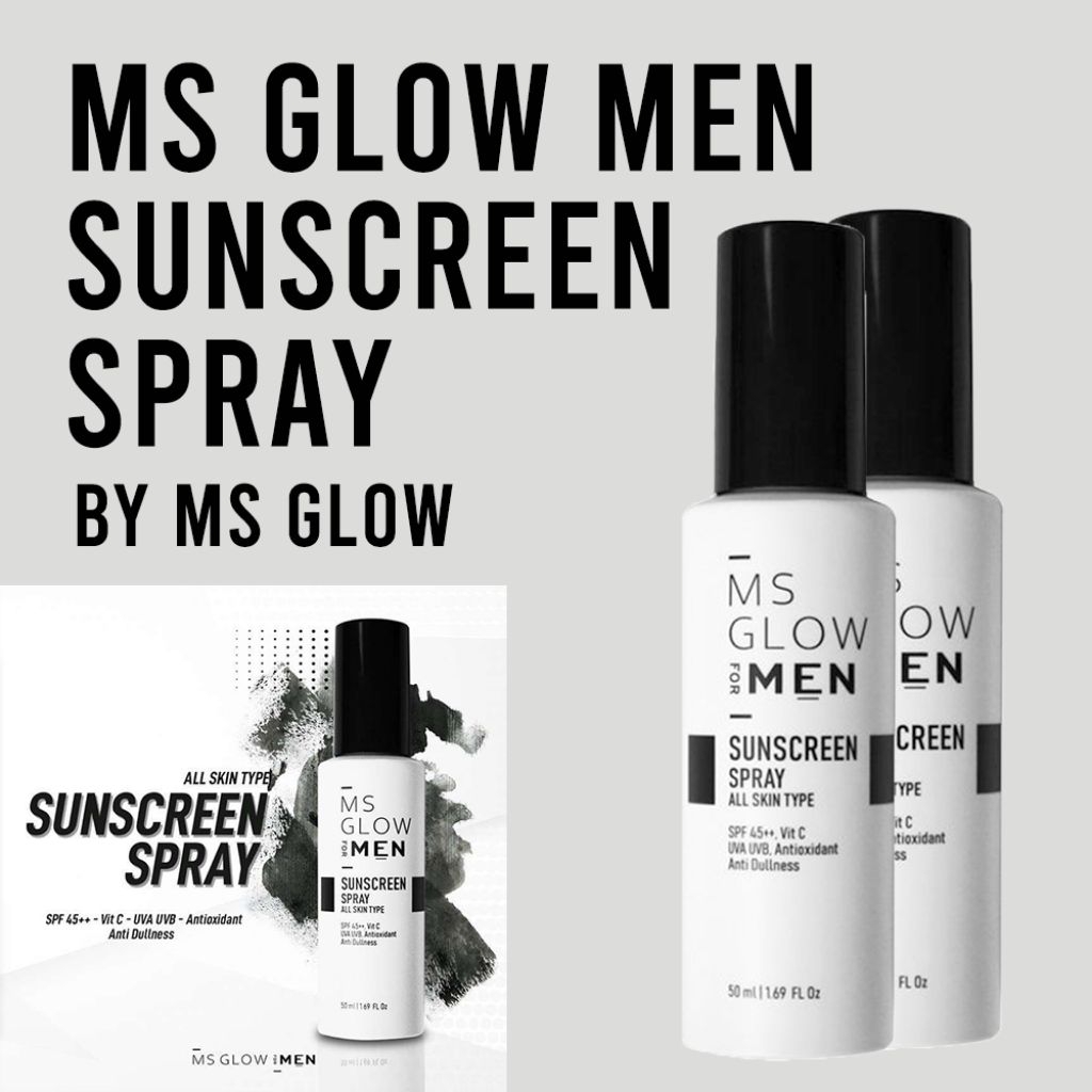 Ms Glow Men Sunscreen Spray Sunblock Wajah Pria

