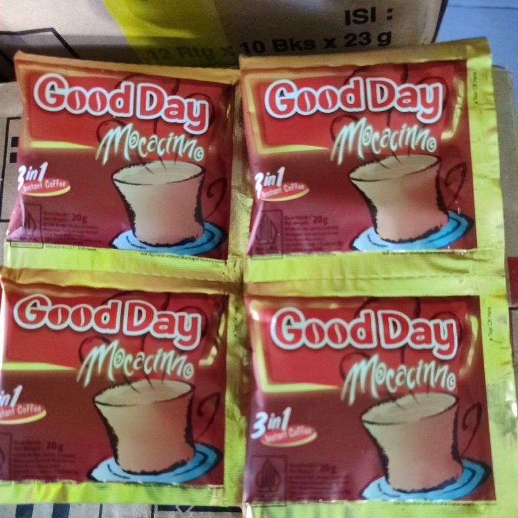 

Good day moccacino 1 renceng 10 sachet
