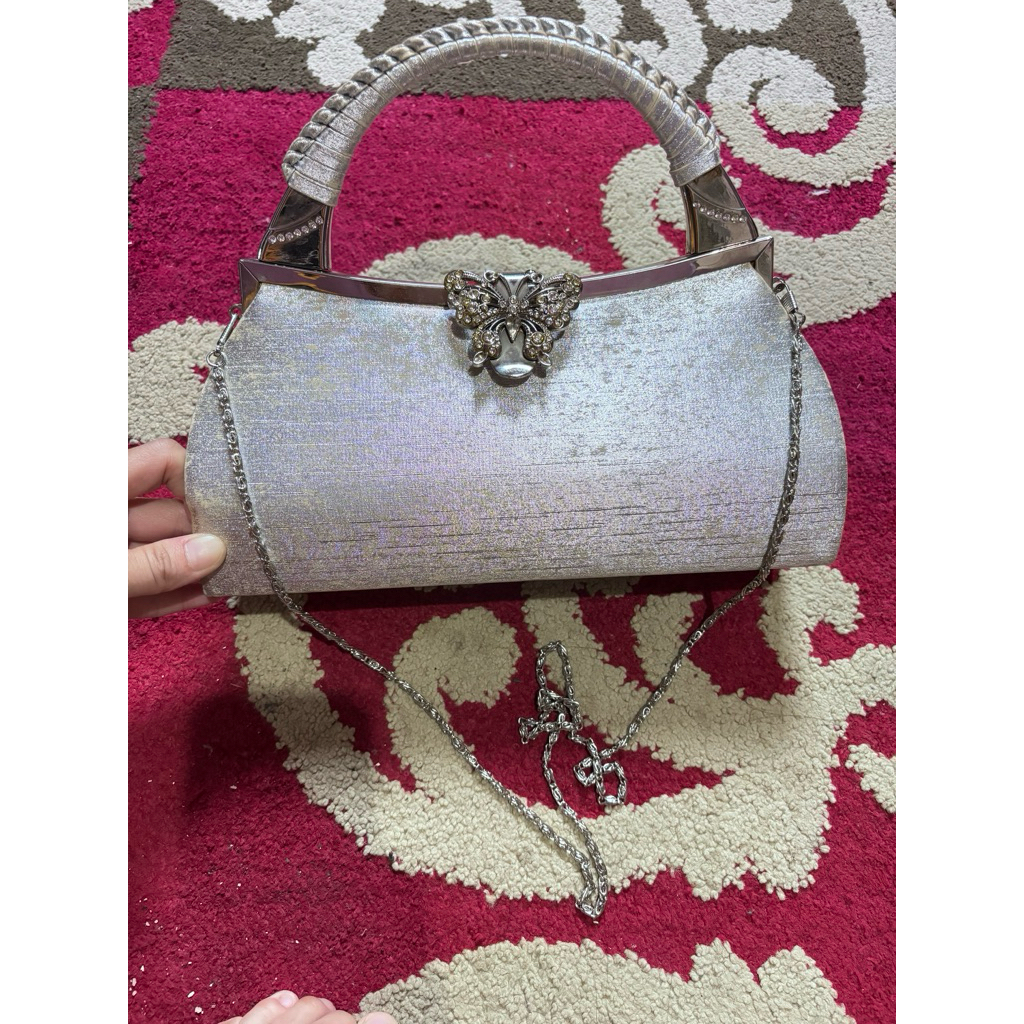 tas pesta silver