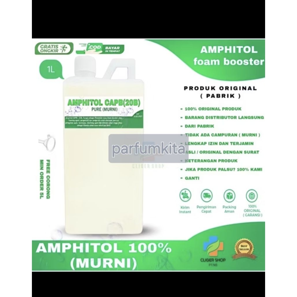 amphitol ampitol  pomboster penambah busa dan pengental 1 liter