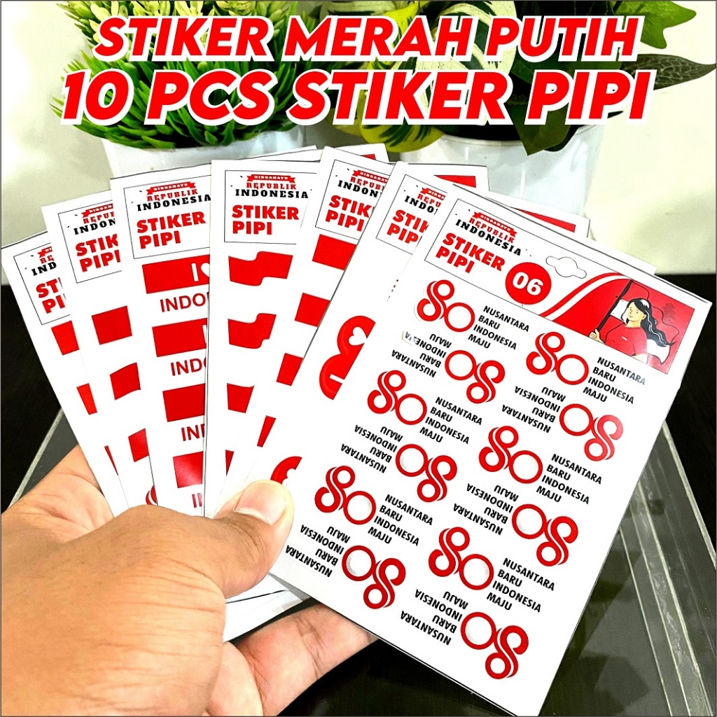 

Stiker Pipi Bendera Indonesia Sticker Pipi Agustusan Bendera Merah Putih Ke 80tahun Cocok untuk dijual kembali