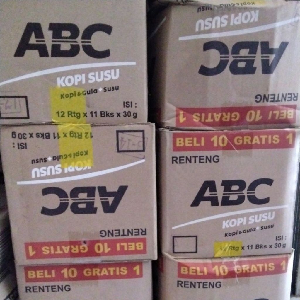 

Kopi ABC susu 1 karton